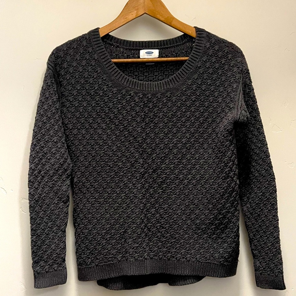 Old Navy Pewter Gray Knit Sweater